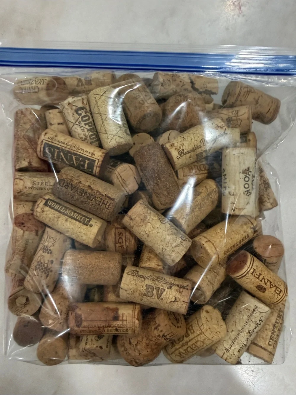 Natural Cork Wine Bottle Stoppers - Bulk Pack 100 count
